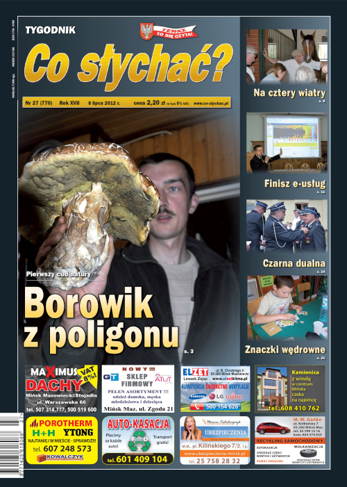 Okładka gazety Co słychać? - nr 27 (770) 2012